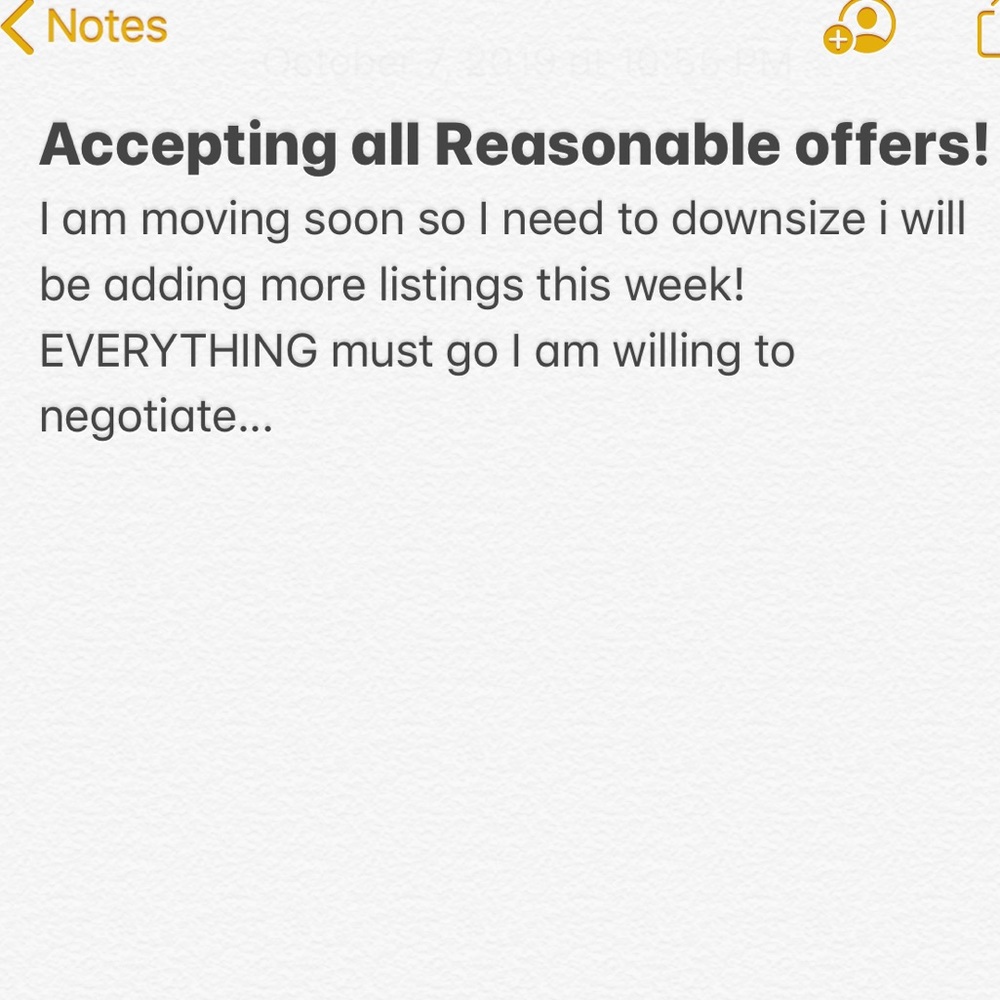 Moving sale!🥰